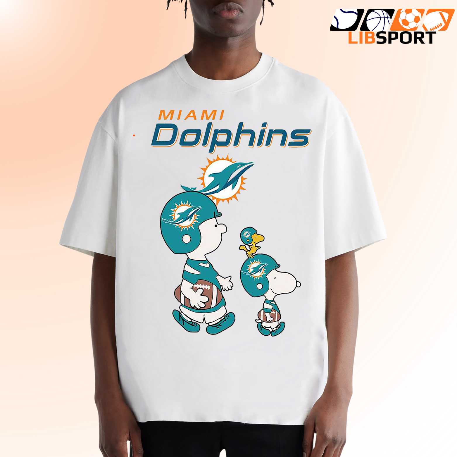 Miami Dolphins Snoopy The Peanuts Shirt, Unisex T-Shirt